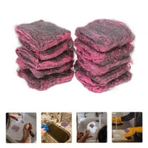 Musatteng 10-Pack Steel Wool Soap Pads - Heavy-Duty Scouring Pads for Oven, Pots & Pans with Static Removal, Scratch-Resistant Metal Cleaning Pads (Eco-Friendly)