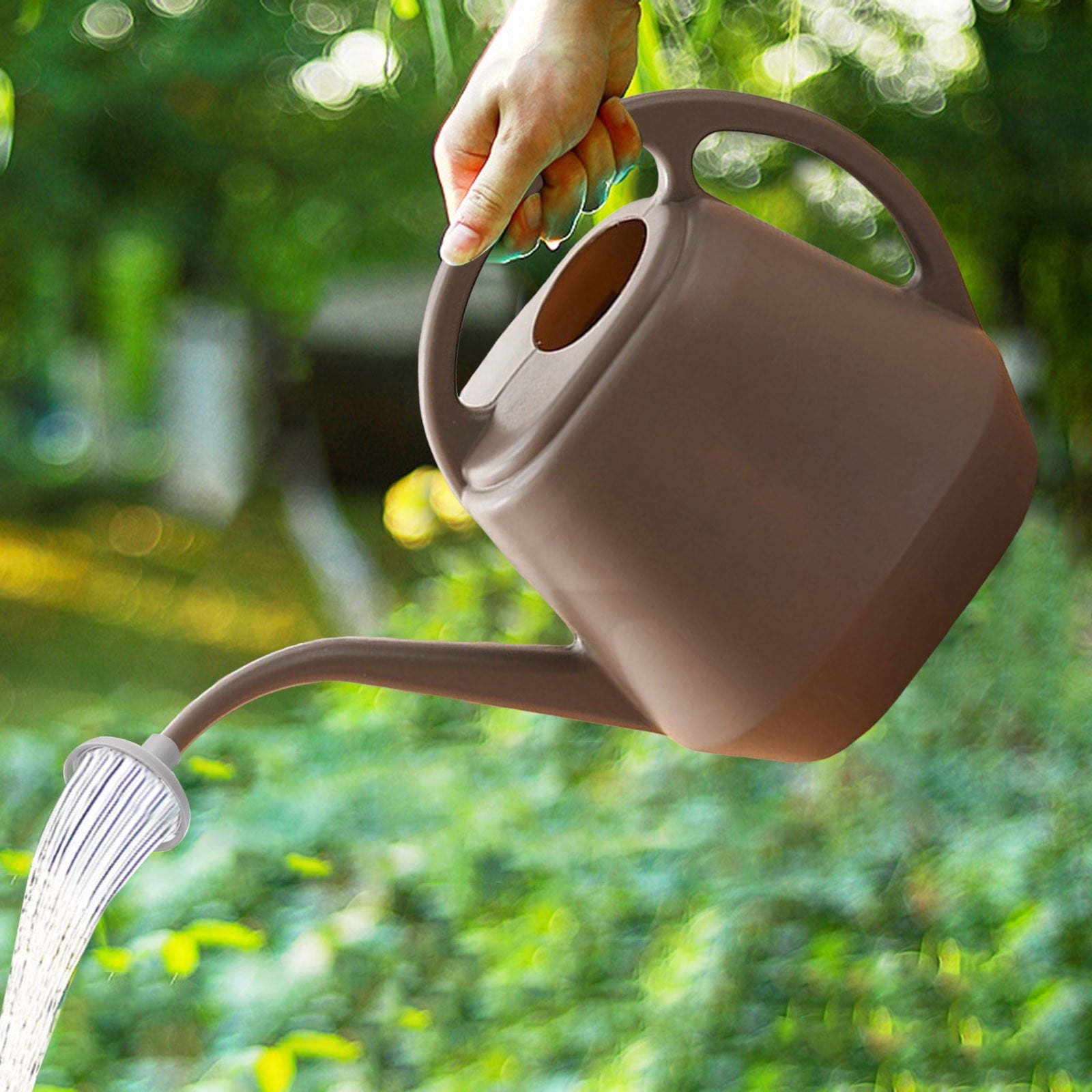 Musatteng 2-in-1 Detachable Shower & Watering Can System - 1 Gallon ABS Set with 5 Spray Modes, for Indoor/Outdoor Use (Floral Design)
