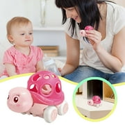 Musatteng 2-in-1 Play Car & Activity Mat Set - Non-Toxic Cartoon Animal Ride-On Toy with Safety Padded Playpen for Toddlers 1-3 Years