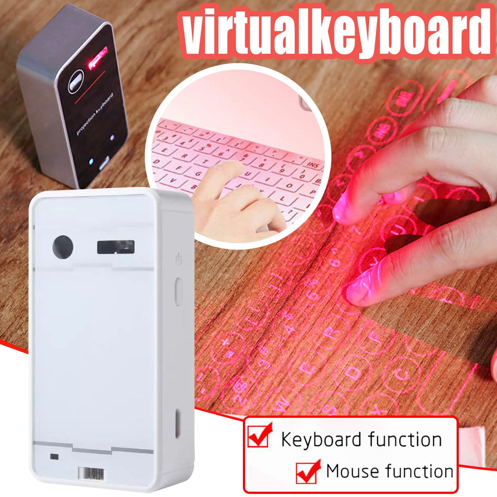Musatteng 6160rf Keypad Digital Projection Virtual Keyboard And Are