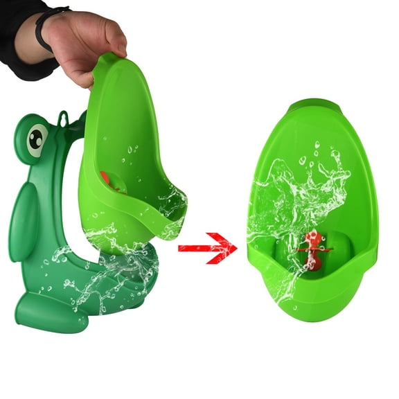 Musatteng Adjustable Kids Urinal with Organizer Shelf - Wall-Mounted Animal Design Bathroom Solution