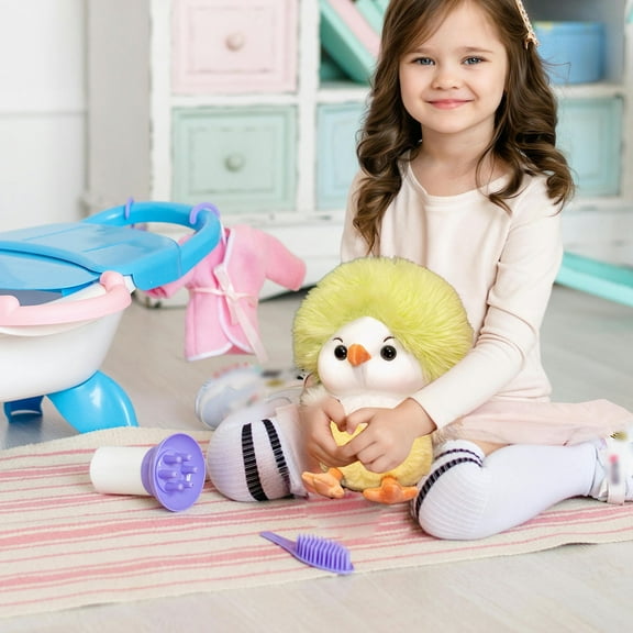 Musatteng Adorable Cartoon Chicken Plush Doll - Soft Huggable Stuffed Animal Toy for Kids, Cute Nursery Decor & Sensory Play Companion