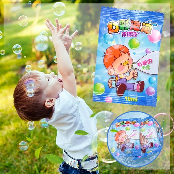 Musatteng Blowing Toy Kit for Kids Outdoor Soap Solution Liquid Party Wedding Activity Play