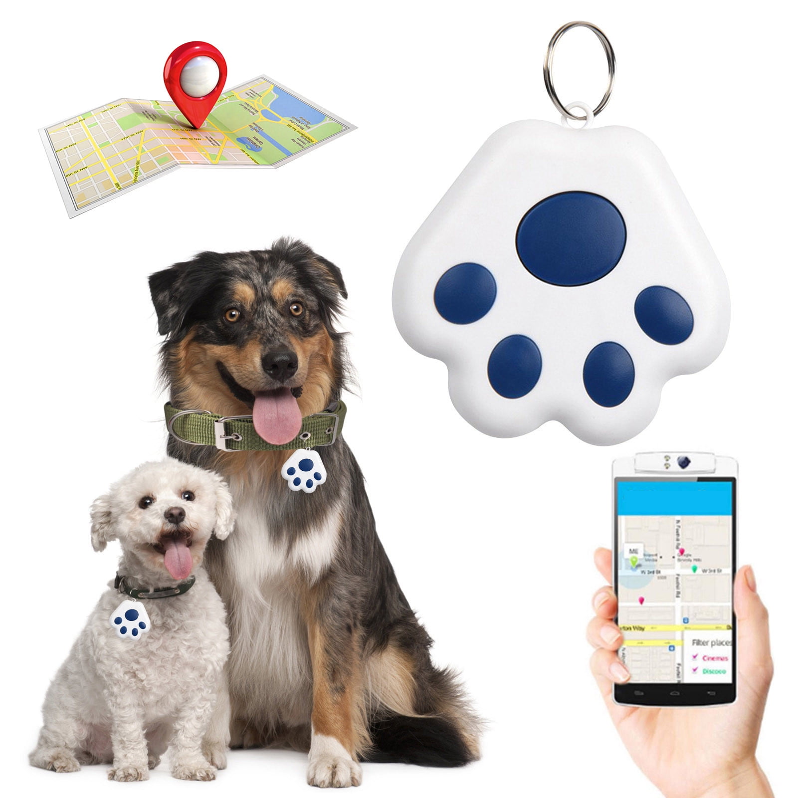Musatteng Cat Dog Mini Tracking Prevention Smart Loss Device Tool