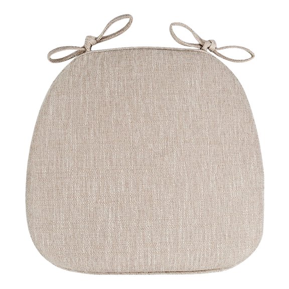 Musatteng U-Shaped Gel Seat Cushion with Adjustable Ties - Memory Foam for Dining Chairs, Office, Car - Washable Cover & Non- Base