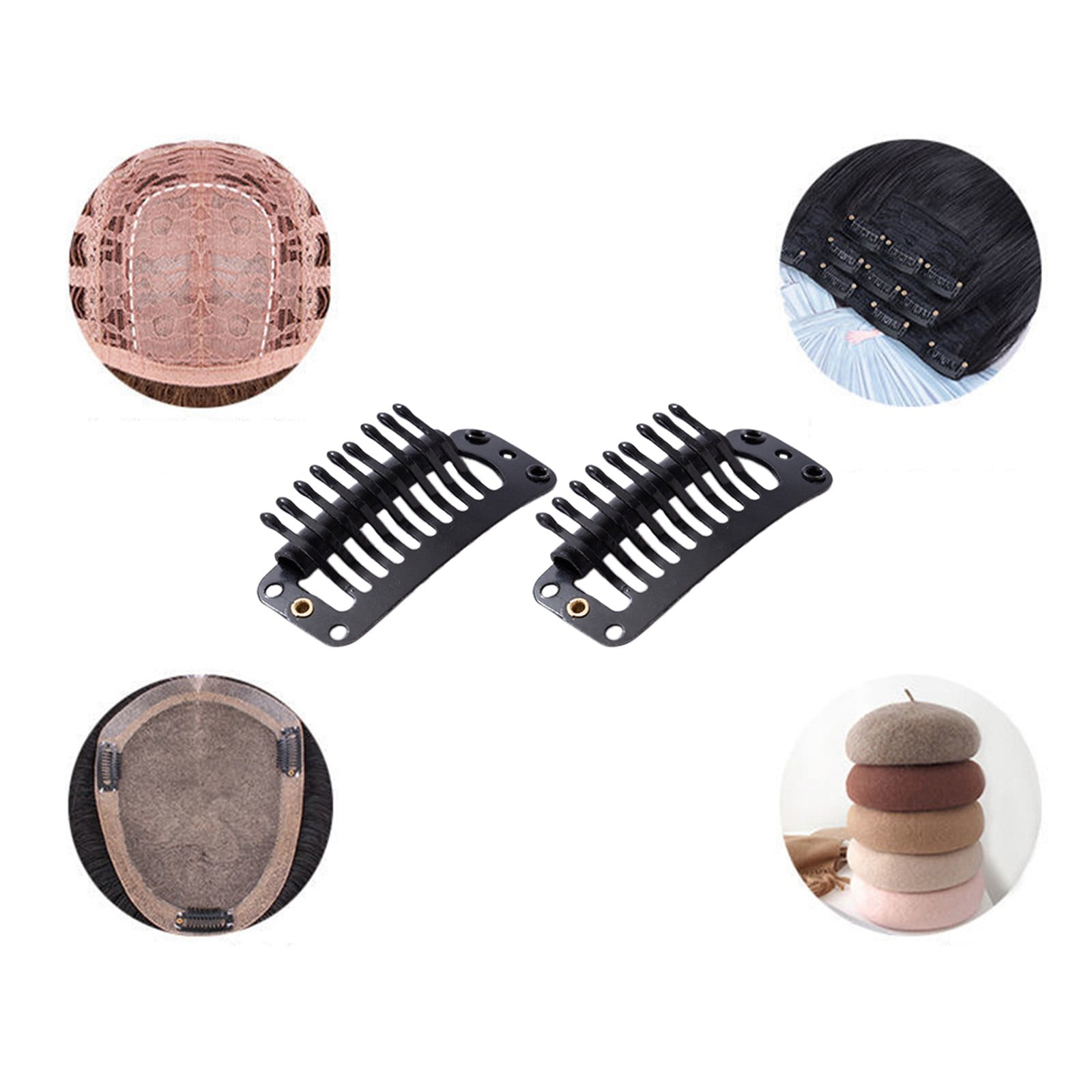 Musatteng Clips for Hair Sectioning 9 Teeth Water Drop Clip In