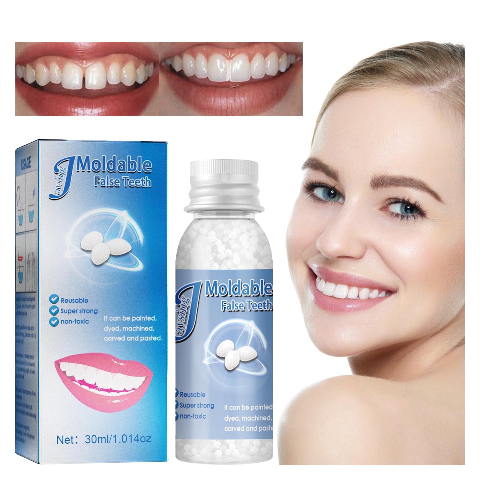 Musatteng Construction Toothbrush Teeth Bleaching Trays Teeth Glue