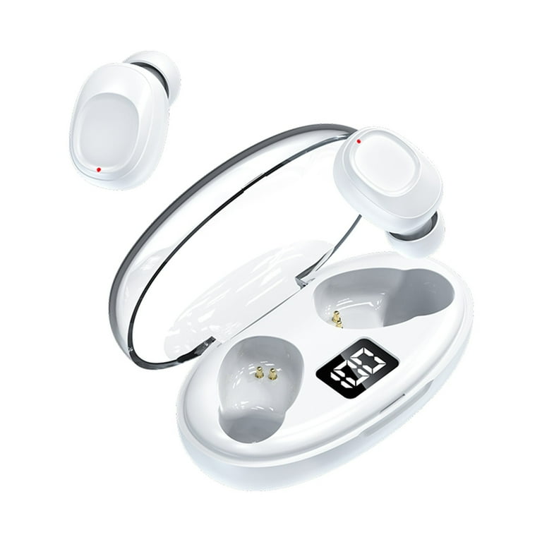 Musatteng Earbuds That Look like Earplugs Wireless Earbuds with Bass Sport Long Range Wireless Headphones In Ear Noise Canceling Microphone Headphones with Microphones Wireless Earplug Headphones Walm...