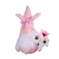 thumbnail image 1 of Musatteng Easter Bunny Plush Decor with Bow Tie - Soft Holiday Table Centerpiece for Kids 3+, Hypoallergenic Spring Home & Gift Basket Accent, 1 of 8