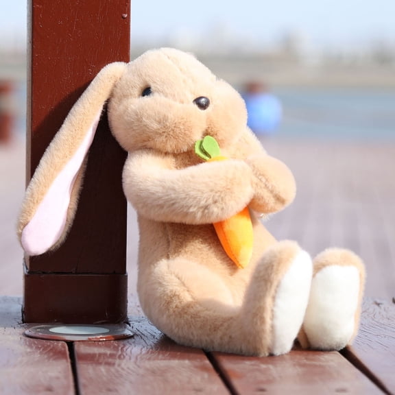 Musatteng Easter Bunny Teddy 20cm/8" Or 40cm/8" Bunny Plushy Stuffed Animal Easter Rabbit Doll With Carrot Soft Rabbit Toy For Boys & Girls Cute Birthday & Party Decoration