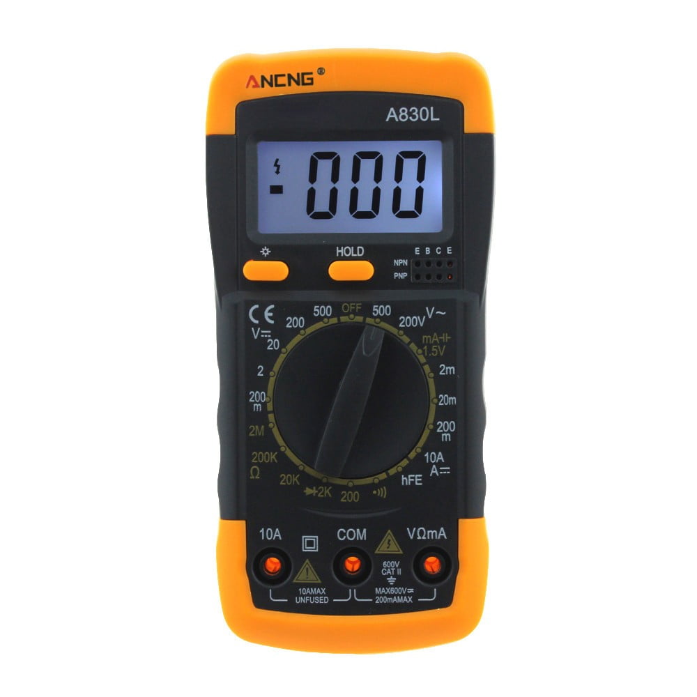Musatteng Electrical Wire Probe ANENE A830L Digital Voltmeter Ammeter