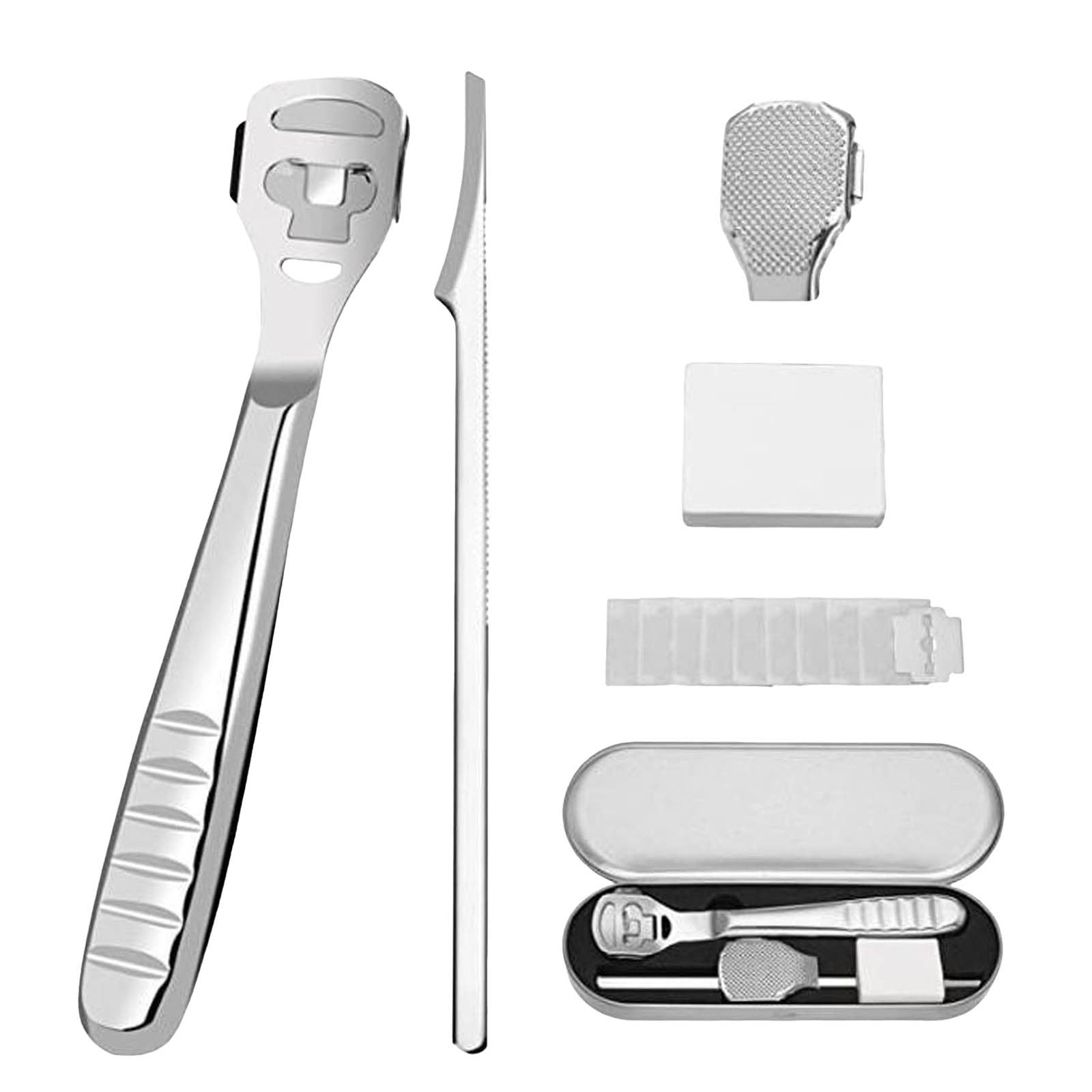 Musatteng Feet Wipes for Smelly Feet Remover Foot Scraper Stainless Steel Slicer Foot File Rasp