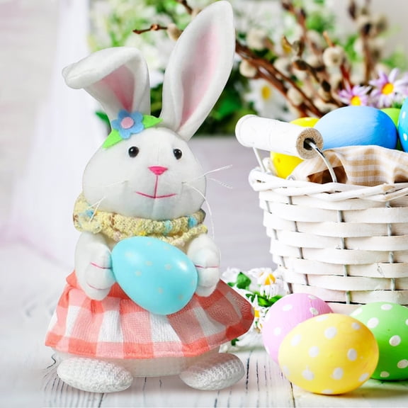 Musatteng Glowing Easter Bunny Toy with Dancing & Light-Up Eggs - Interactive Toddler Activity Set for Holiday Joy Ages 3+