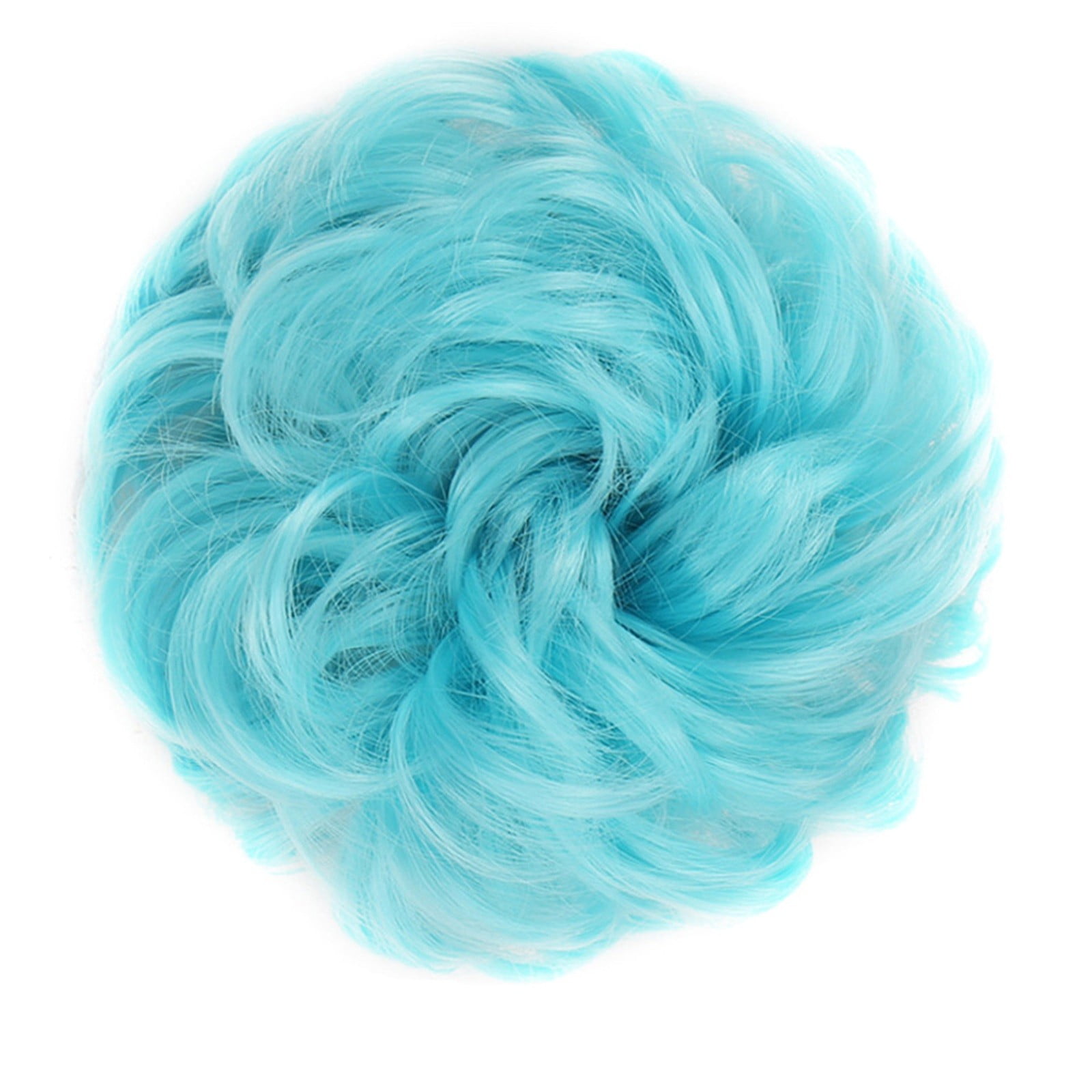 Musatteng Hair Bundles with Closure 6x6 Wigs Caps Curly Bun Extension Messy Bun Hair Piece