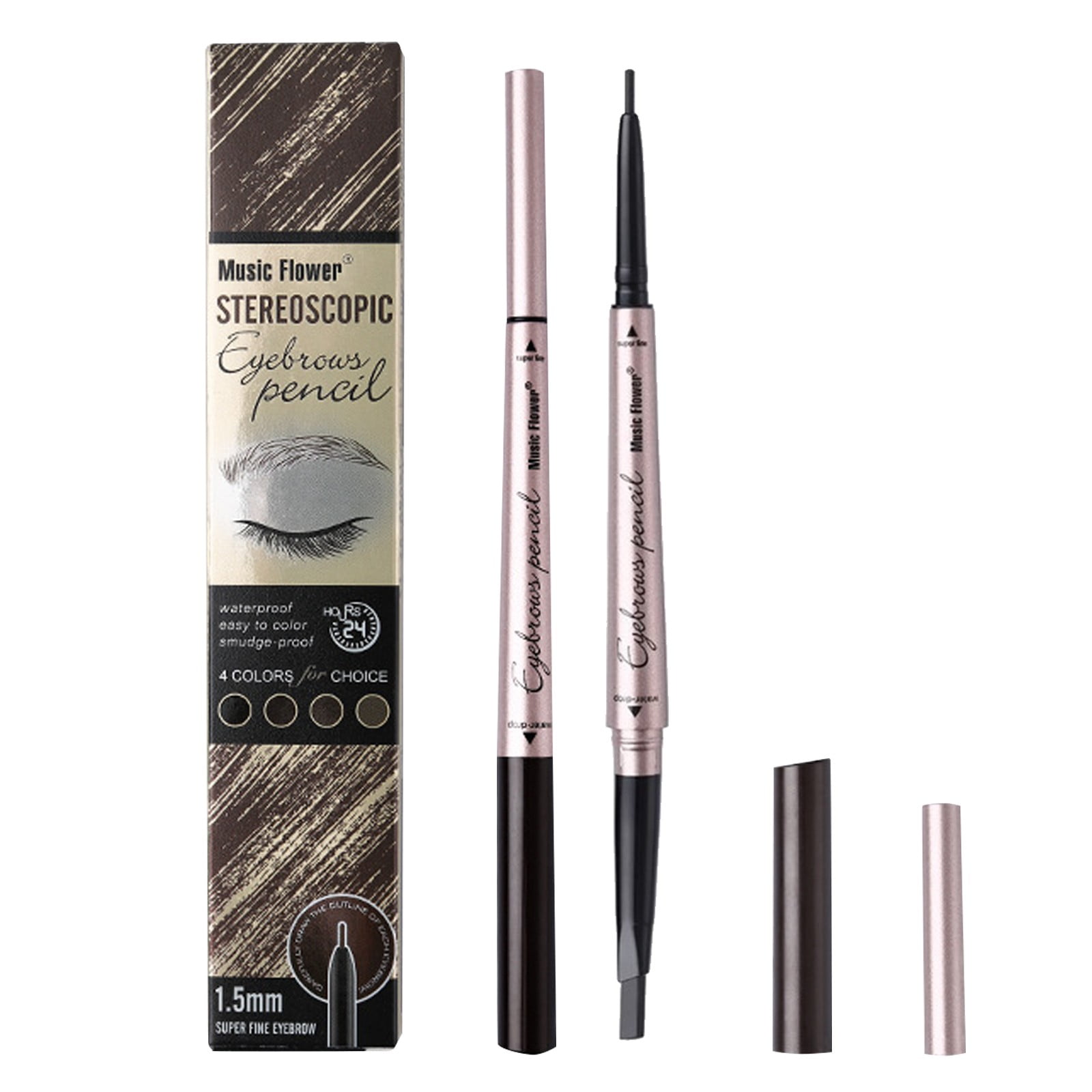 Musatteng Hard Candy Makeup Eyeliner With Precision Tip Waterproof Long
