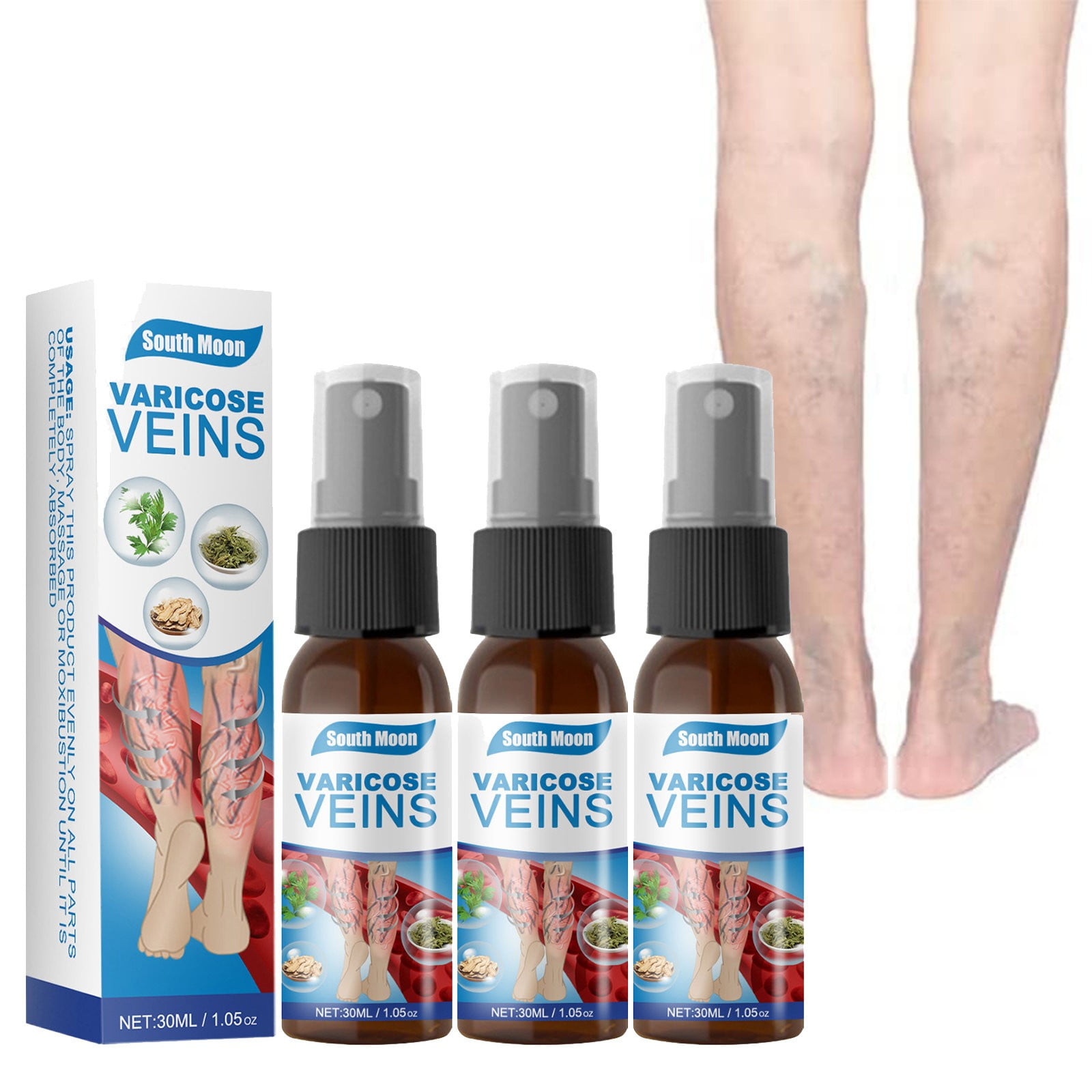Musatteng Ice Bath Booties Veinhealing Varicose Veins Spray Varicose