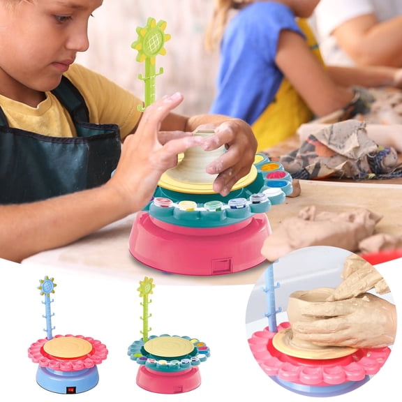 Musatteng Kids Pottery Craft Kit with Air Dry Clay & Tools - DIY Ceramic Art Set for Ages 5+, Creative Painting and Modeling Educational Toys