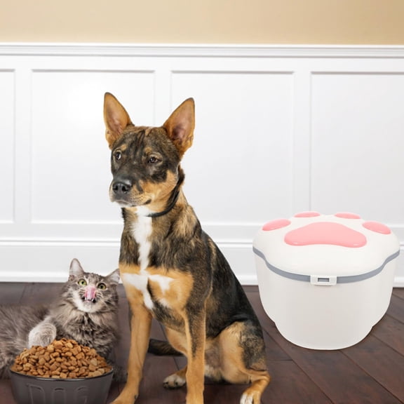 Musatteng Large Capacity Pet Food Storage Container For Dog Food And Cat Airtight Food Sealing Bucket Holds Of Pet Food 1pc M Designs Storage Cookie Containers with Lids Airtight Storage with Closet