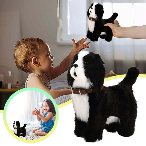 Musatteng Lifelike Plush Dog Toy - Ultra-Soft & Durable Stuffed Animal for Kids and Dog Lovers, Machine-Washable Cuddle Companion with Safety-Certified Materials Ages 3+