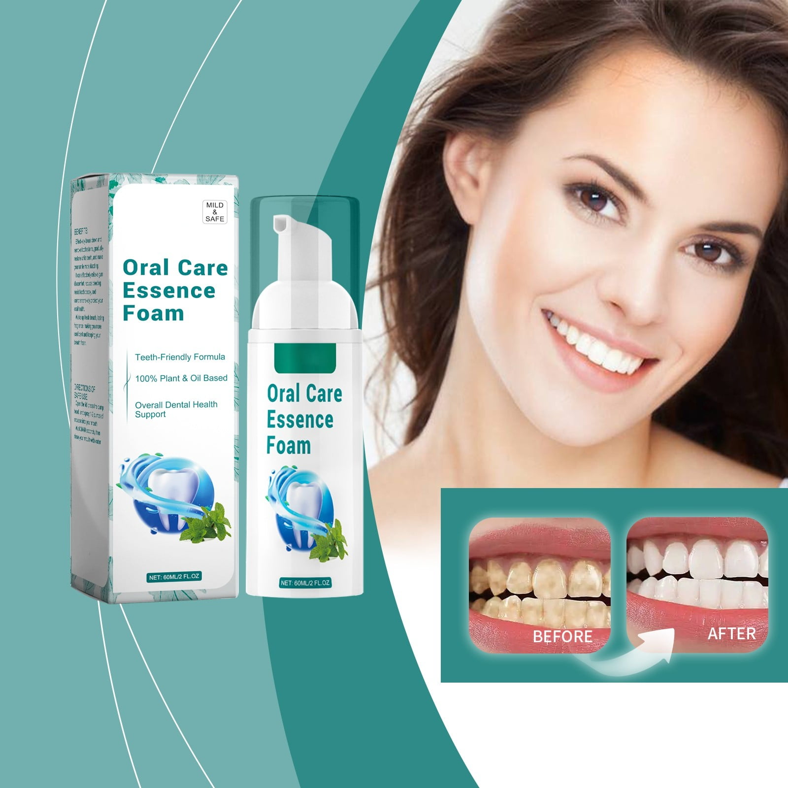 Musatteng Nose Clean Snap on Dentures Oral Teeth Cleaning Care Teeth