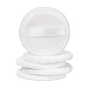 Musatteng Organic Cotton Reusable Makeup Pads 5pcs Round Cotton Powder Puff Makeup Puff Compact Pads Cotton Cosmetic Types Makeup Tool