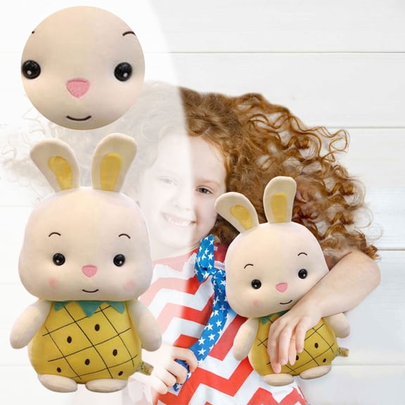 Musatteng Plush Fruit Toys & Decorative Pillow Set - Safe Play & Home Decor for Kids 3+, Gift-Ready with Storage Basket