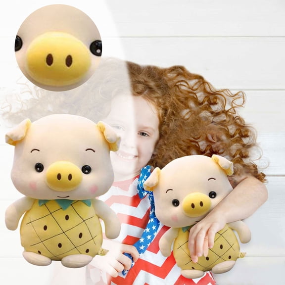 Musatteng Plush Fruit Toys & Decorative Pillow Set - Safe Play & Home Decor for Kids 3+, Gift-Ready with Storage Basket