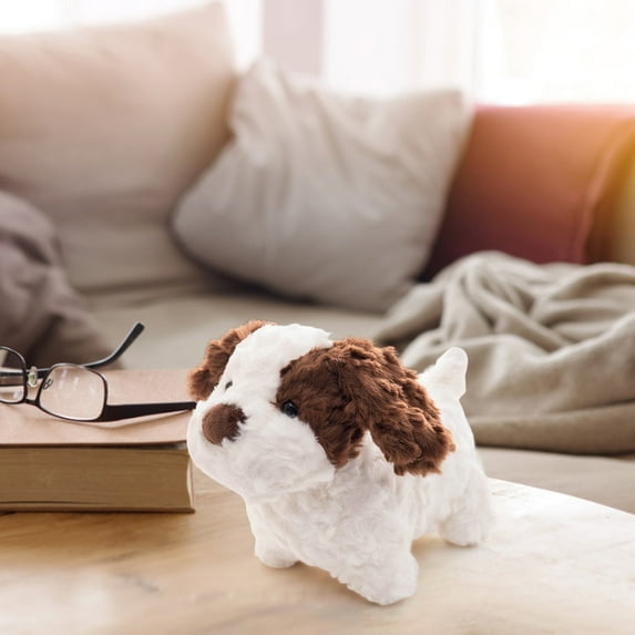 Musatteng Plush Huggable Dog Toy - Non-Toxic Stuffed Animal with 5 Sensory Textures, Machine-Washable Companion for Emotional Support Ages 1+