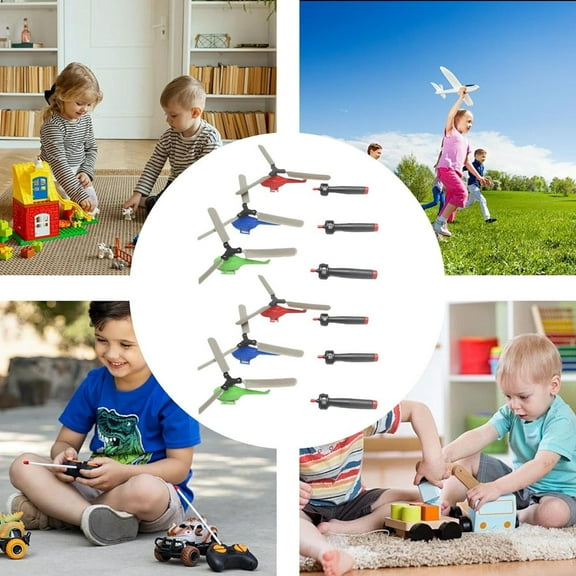 Musatteng Pull-String Helicopter Toy - 25cm Outdoor/Indoor Flying Toys for Kids 6+, Mechanical STEM Learning Toys with Safe ABS for Boys Girls Birthday Gifts