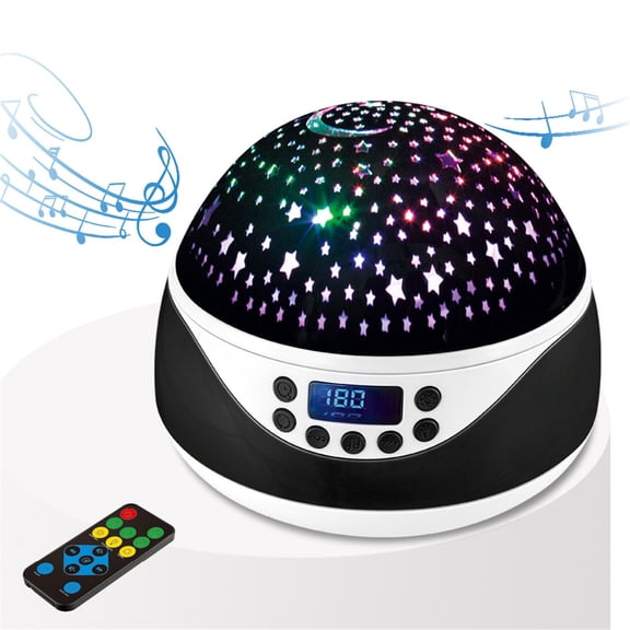 Musatteng Remote Control Star Projector Night Light for Kids - Rotating Galaxy Nebula Lamp with Bluetooth Music, Bedroom Atmosphere Light for Parties & Sleep Aid