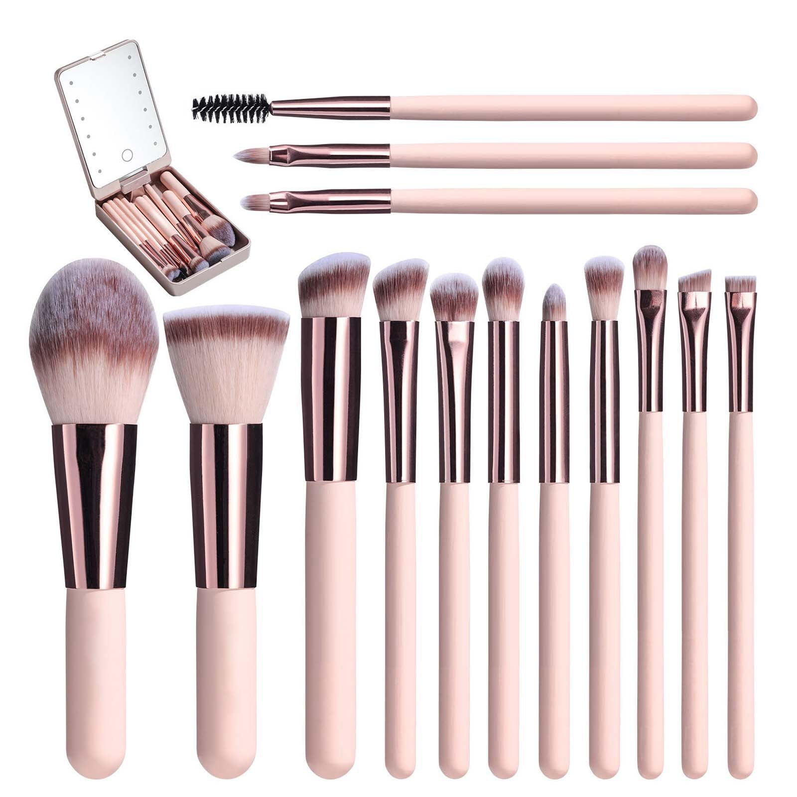 Musatteng Retractable Lipstick Brush with Cover 14 Piece Makeup Brush