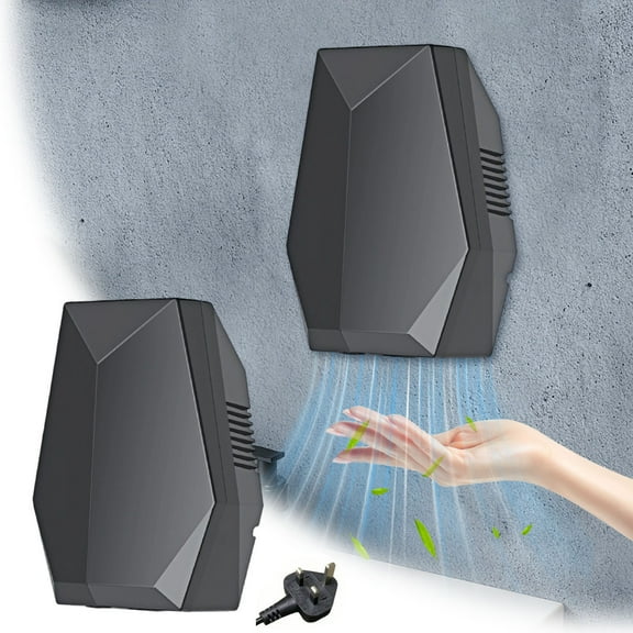 Musatteng Smart Home Powerful Hand Dryer Wall Mounted Silent Bathroom Automatic Sensing No Drilling Installation Compact Design Suitable for Kitchens and Hotels