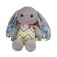 thumbnail image 1 of Musatteng Striped Rabbit Plush Toy - Soft Stuffed Animal with Floppy Ears, Sensory Comfort Doll for Kids 3+ Years, 1 of 8