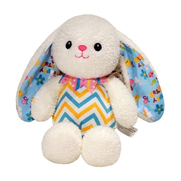 Musatteng Striped Rabbit Plush Toy - Soft Stuffed Animal with Floppy Ears, Sensory Comfort Doll for Kids 3+ Years