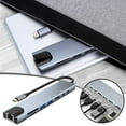 Musatteng Type C Extension Dock 8 In 1 Notebook Conversion Device