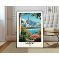 thumbnail image 1 of Muscat Poster, Muscatmuscat Print, Muscat Photo, Muscat Poster Print, Muscat Travel Poster, Muscat Oman, Oman Poster, Muscat City Wall Art, Modern Wall Decor, 12x18 UNFRAMED, 1 of 2