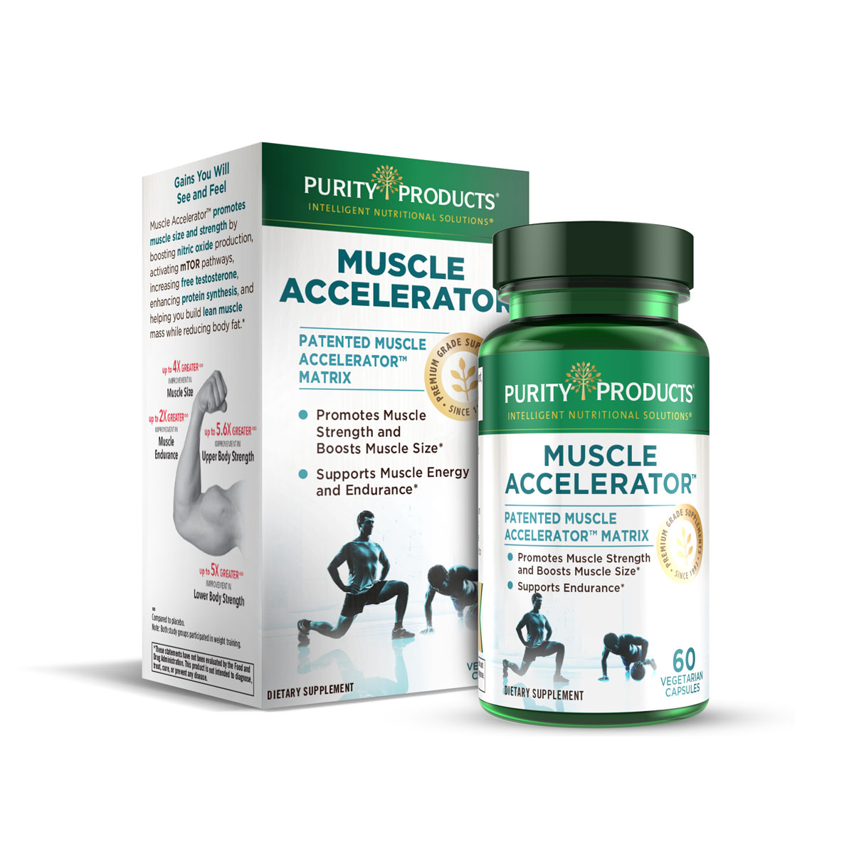 Muscle Accelerator by Purity Products 650 mg Patented & Clinically