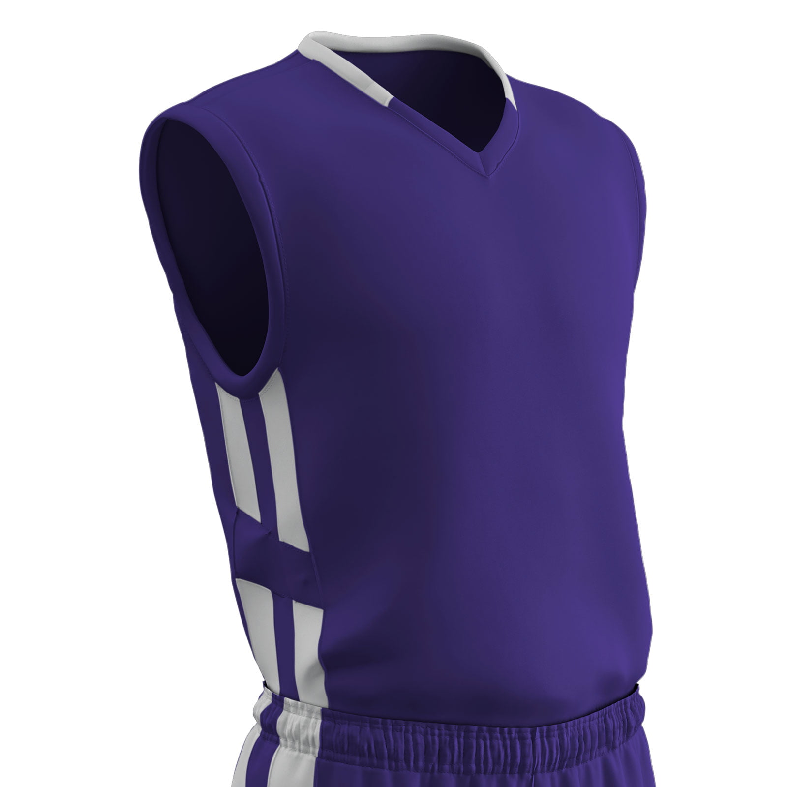 The Jersey Nation Black Purple-Gold Custom Basketball Jersey - XXL