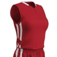 thumbnail image 1 of Muscle Basketball Jersey, Women's Medium, Scarlet with White Highlights, 1 of 2