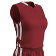 thumbnail image 1 of Muscle Basketball Jersey, Women's X-Large, Cardinal Red with White Highlights, 1 of 2
