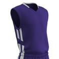 thumbnail image 1 of Muscle Basketball Jersey, Youth Large, Purple with White Highlights, 1 of 2