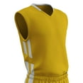 thumbnail image 1 of Muscle Basketball Jersey, Youth Medium, Gold with White Highlights, 1 of 2