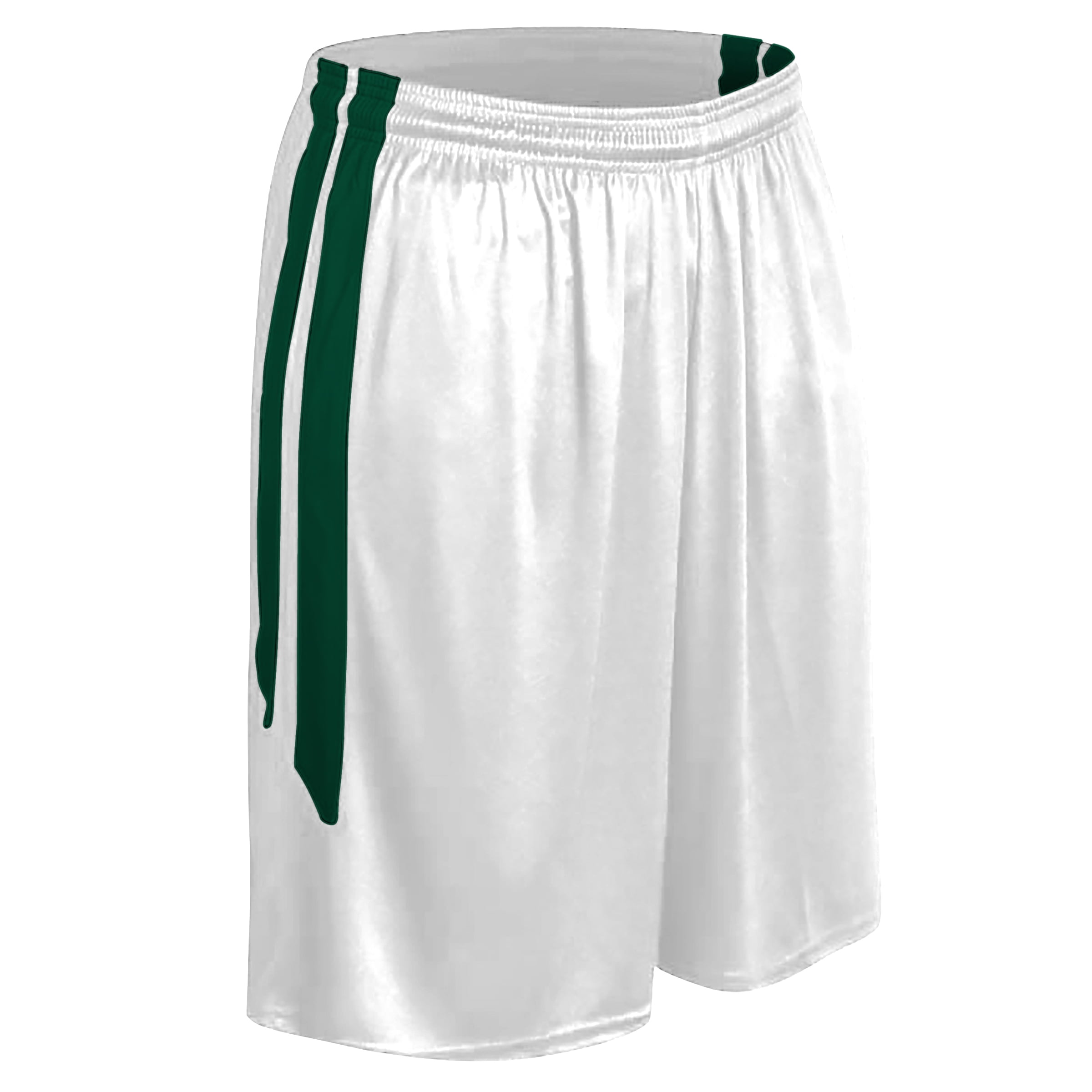 CHAMPRO Muscle Basketball Shorts Men's Large White with Green
