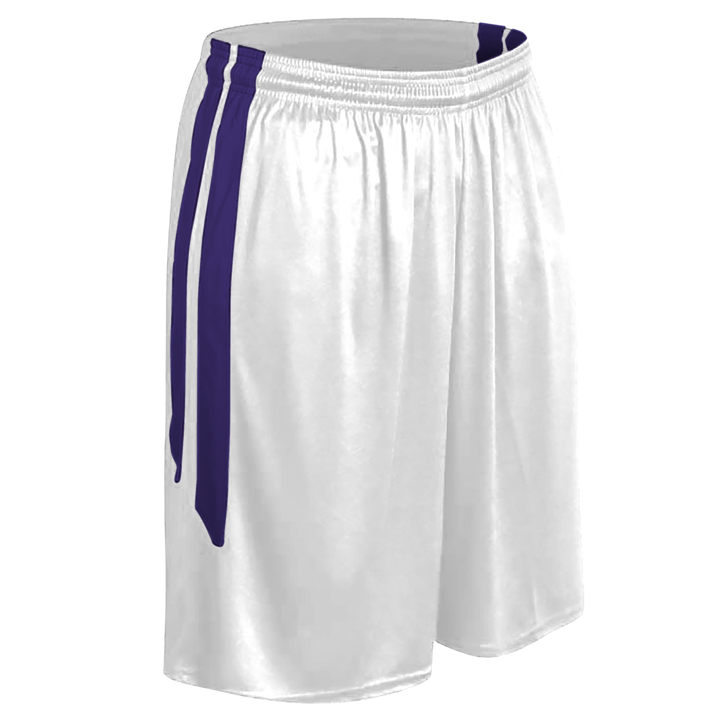 Muscle Basketball Shorts, Men's 2X-Large, White with Forest Green