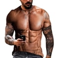 thumbnail image 1 of Muscle Body 3D Print T-Shirt Men Summer T Shirt Clothing Fashion Street Tees Flesh Pattern Oversized Male Short Sleeve Trendy, 1 of 6