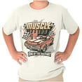 thumbnail image 1 of Muscle Bound King of the Raceway Car Crewneck T Shirts Boy Girl Teen Brisco Brands L, 1 of 4