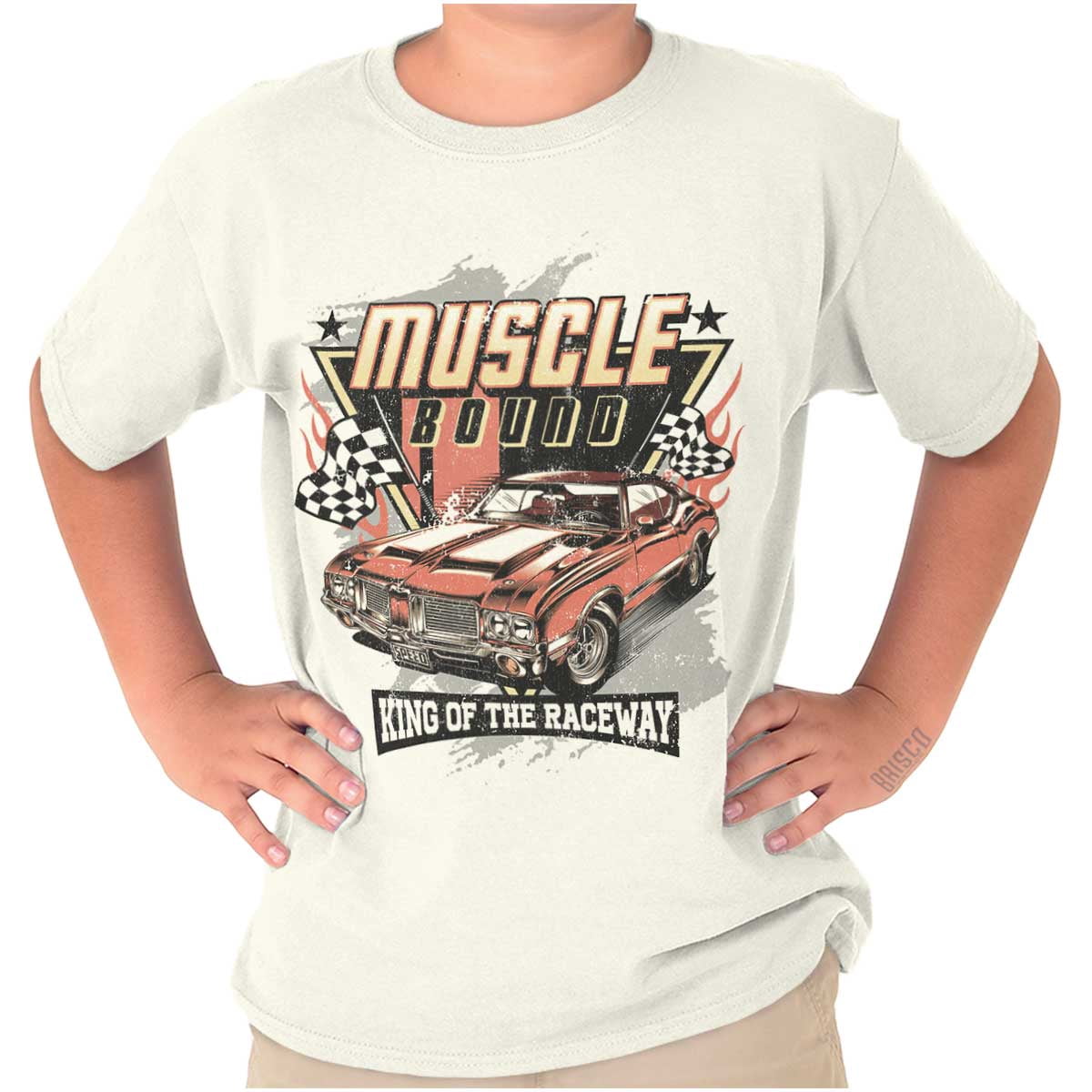 Cd R Raceway T Shirts Muscle Bound King of the Raceway Car Crewneck T Shirts Boy Girl Teen ...