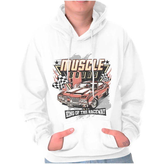 Muscle Bound King of the Raceway Car Hoodie Sweatshirt Women Men Brisco Brands M