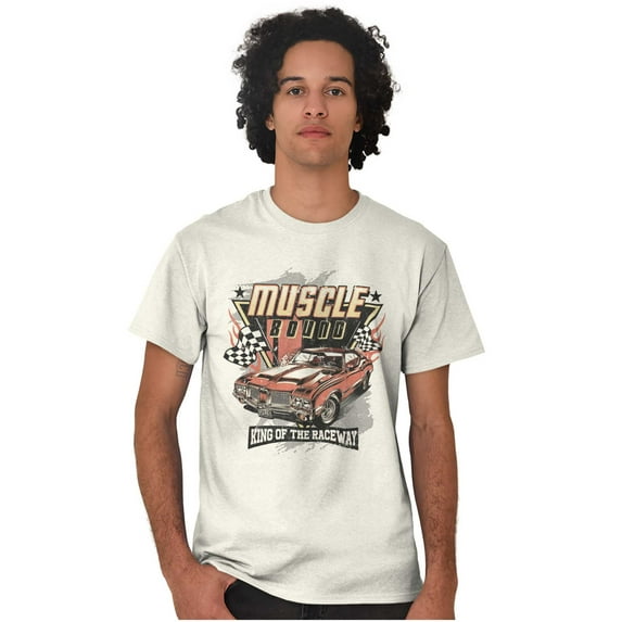 Muscle Bound King of the Raceway Car Men's Graphic T Shirt Tees Brisco Brands 2X