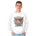 thumbnail image 1 of Muscle Bound King of the Raceway Car Unisex Plus Fleece Graphic Sweatshirt Brisco Brands 2X, 1 of 3